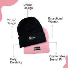 Dr. SwagFit Beanie for Women and Men, Classic Stretchy Fleece Winter Skull Cap, Soft and Comfy Knitted Beanie