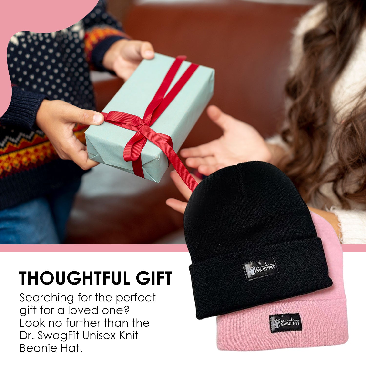 Dr. SwagFit Beanie for Women and Men, Classic Stretchy Fleece Winter Skull Cap, Soft and Comfy Knitted Beanie