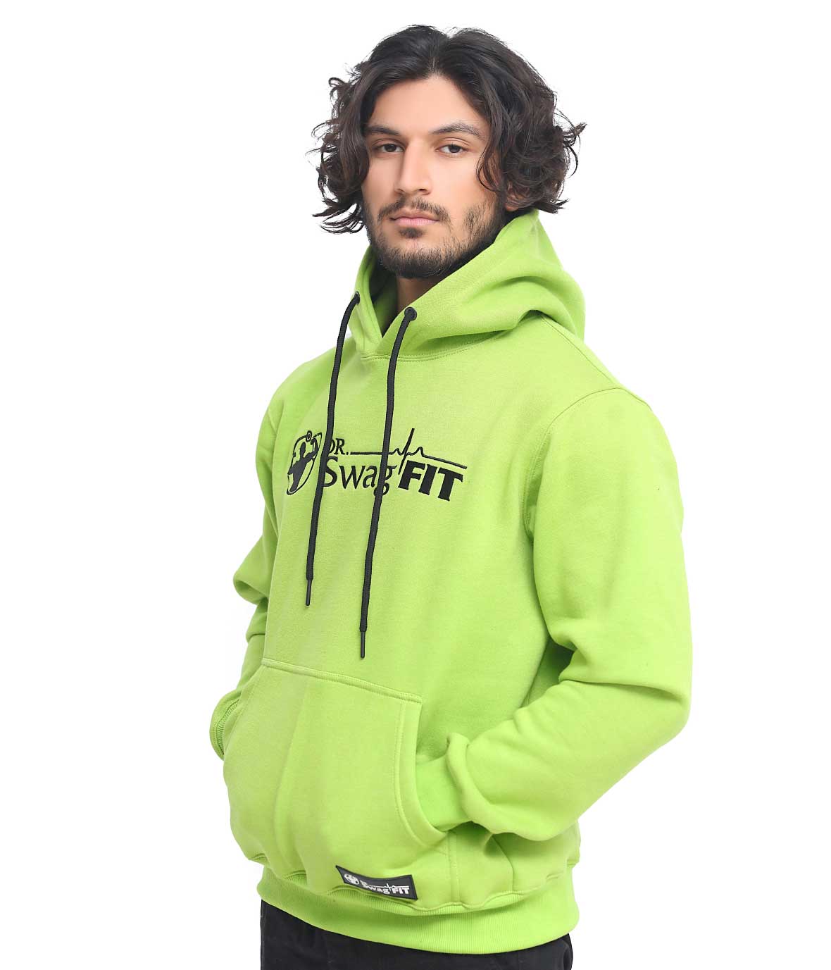 Dr. SwagFit Unisex Adult Classic Light green Hoodie, Fleece Hoodie Jacket for Men and Women, Casual, Warm, Hooded Sweatshirt Pullover